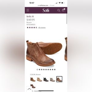 Sofft Bellis III western leather ankle boots Size 7M